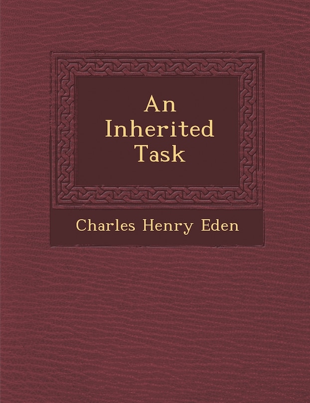 Front cover_An Inherited Task