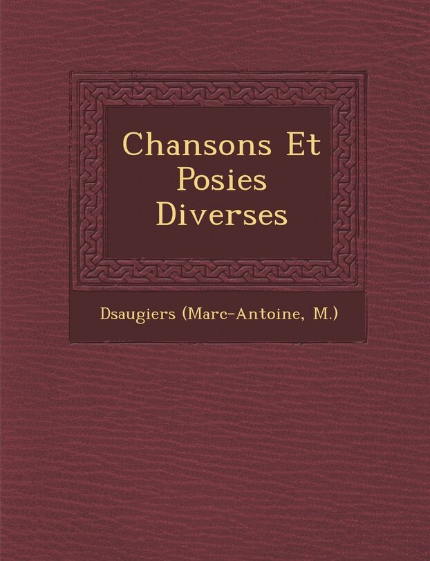 Front cover_Chansons Et Posies Diverses