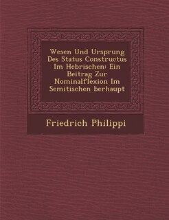 Front cover_Wesen Und Ursprung Des Status Constructus Im Hebr�ischen