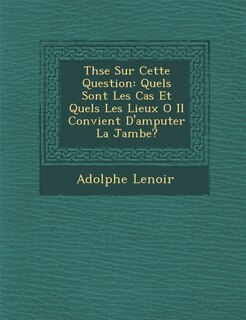 Front cover_Th�se Sur Cette Question