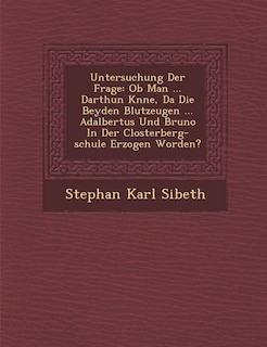 Front cover_Untersuchung Der Frage