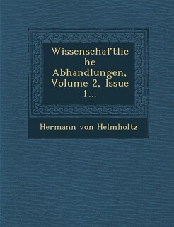 Front cover_Wissenschaftliche Abhandlungen, Volume 2, Issue 1...
