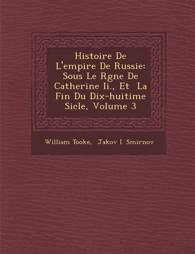 Couverture_Histoire de L'Empire de Russie