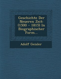 Front cover_Geschichte Der Neueren Zeit