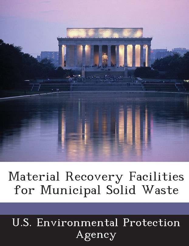 Front cover_Material Recovery Facilities For Municipal Solid Waste
