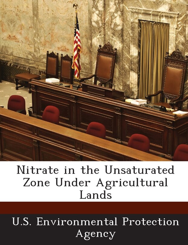 Front cover_Nitrate In The Unsaturated Zone Under Agricultural Lands