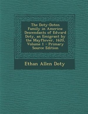 Front cover_The Doty-doten Family In America