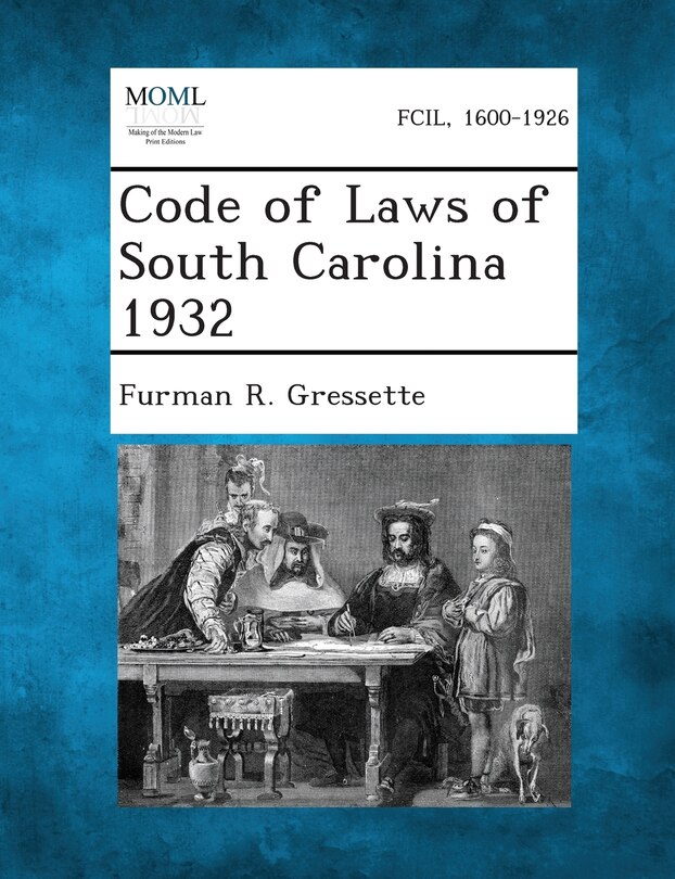 Front cover_Code Of Laws Of South Carolina 1932