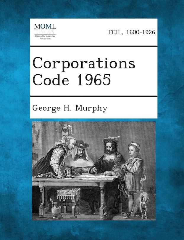 Front cover_Corporations Code 1965