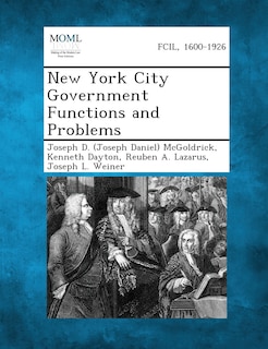Front cover_New York City Government Functions And Problems