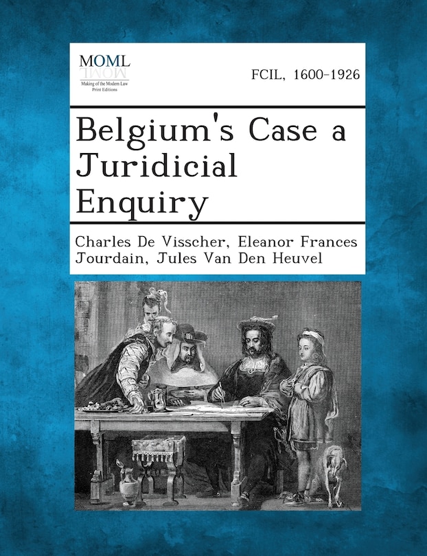 Front cover_Belgium's Case a Juridicial Enquiry