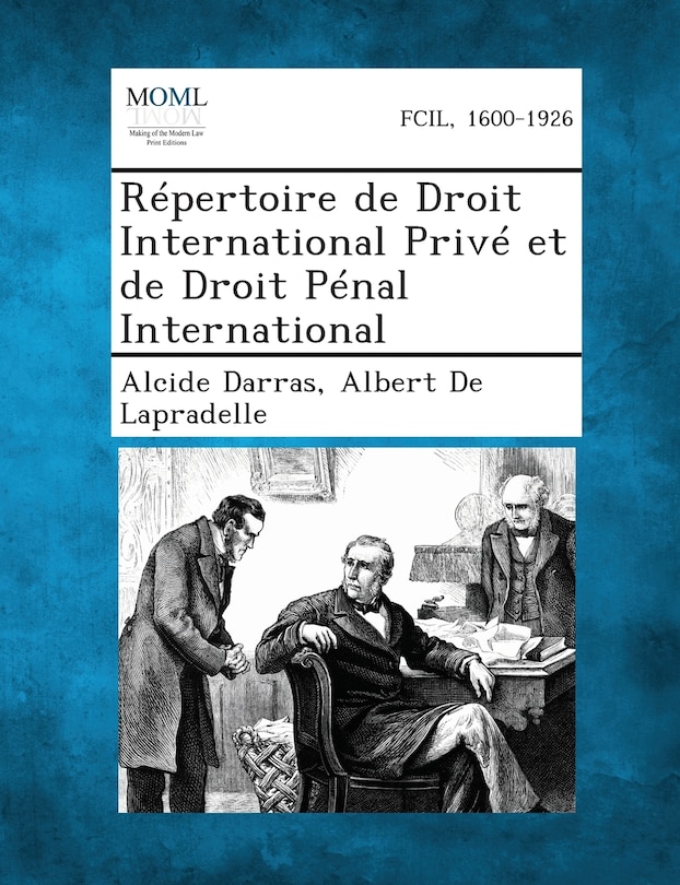 Front cover_Repertoire de Droit International Prive Et de Droit Penal International