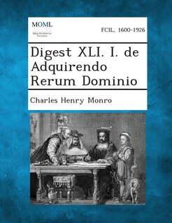 Front cover_Digest XLI. I. de Adquirendo Rerum Dominio