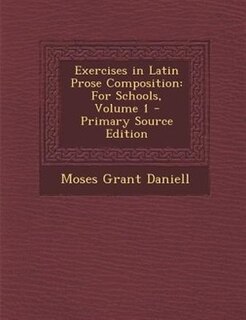Front cover_Exercises in Latin Prose Composition