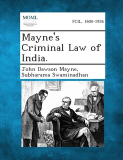 Couverture_Mayne's Criminal Law of India.