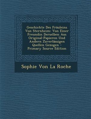 Front cover_Geschichte Des FrSuleins Von Sternheim