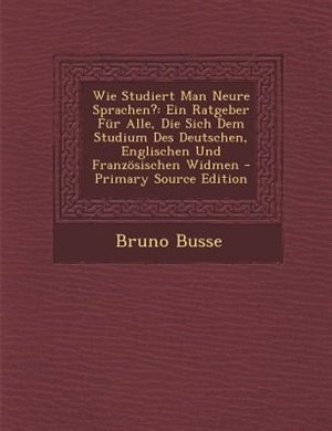 Front cover_Wie Studiert Man Neure Sprachen?