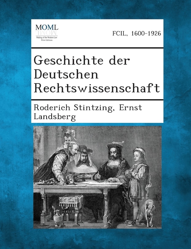 Front cover_Geschichte der Deutschen Rechtswissenschaft