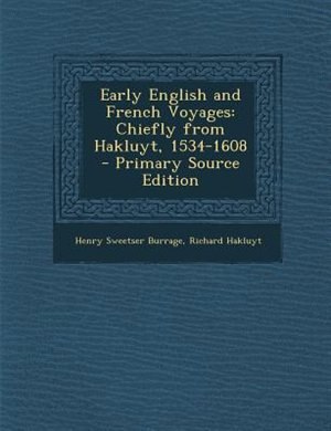 Couverture_Early English and French Voyages