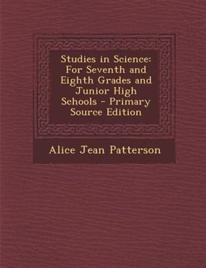 Front cover_Studies in Science