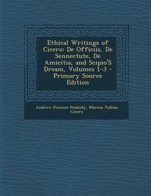 Front cover_Ethical Writings of Cicero
