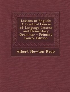 Front cover_Lessons in English
