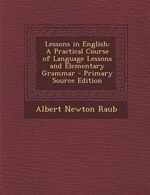 Front cover_Lessons in English
