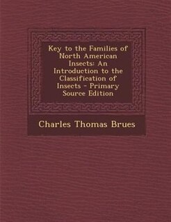 Couverture_Key to the Families of North American Insects