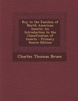 Couverture_Key to the Families of North American Insects