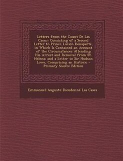 Front cover_Letters from the Count De Las Cases