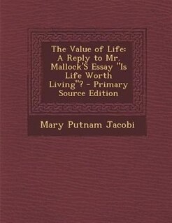 Front cover_The Value of Life