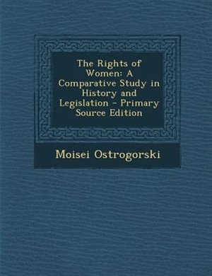 Couverture_The Rights of Women