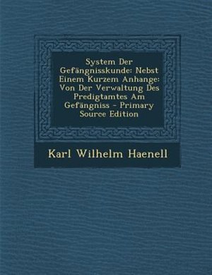 Couverture_System Der GefSngnisskunde