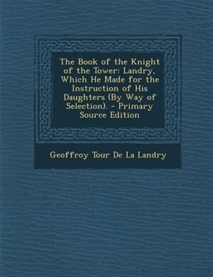 Couverture_The Book of the Knight of the Tower