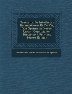 Front cover_Tractatus De Intellectus Emendatione