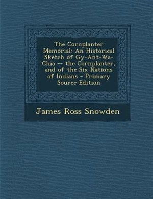 Front cover_The Cornplanter Memorial