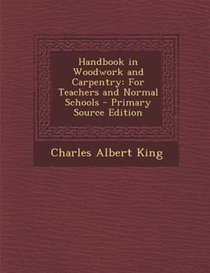 Couverture_Handbook in Woodwork and Carpentry