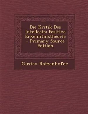 Couverture_Die Kritik Des Intellects