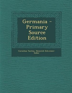Couverture_Germania - Primary Source Edition