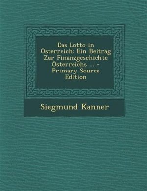 Couverture_Das Lotto in +sterreich