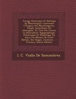 Front cover_Voyage Historique Et Politique Au Montenegro