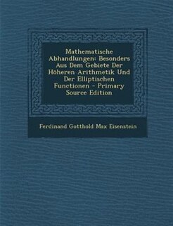 Couverture_Mathematische Abhandlungen