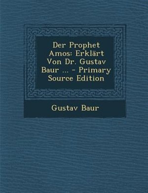 Couverture_Der Prophet Amos