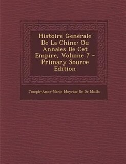 Front cover_Histoire GenTrale De La Chine