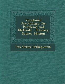 Couverture_Vocational Psychology