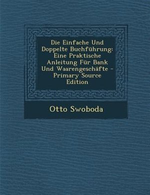 Front cover_Die Einfache Und Doppelte Buchfnhrung