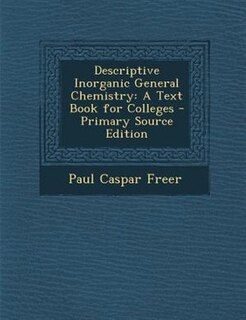 Couverture_Descriptive Inorganic General Chemistry