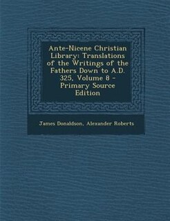 Couverture_Ante-Nicene Christian Library