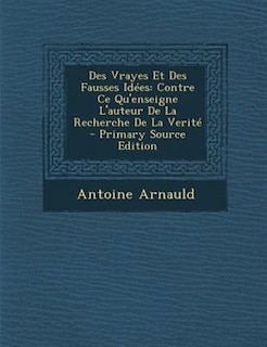 Front cover_Des Vrayes Et Des Fausses IdTes