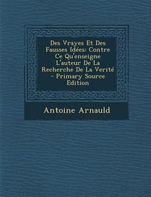 Front cover_Des Vrayes Et Des Fausses IdTes